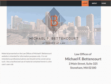 Tablet Screenshot of mbettencourtlaw.com